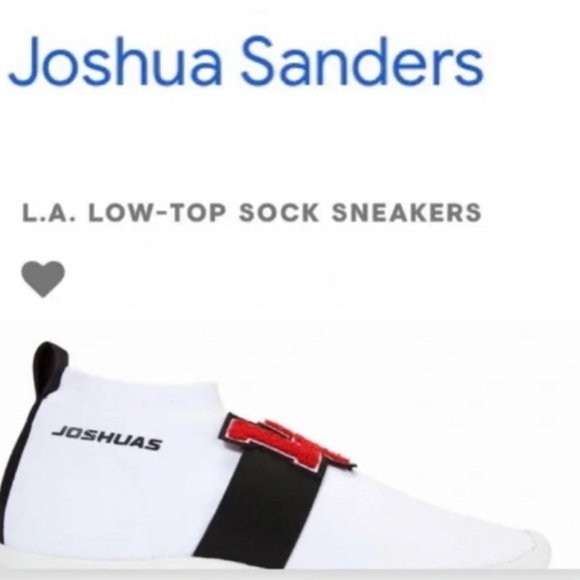 Joshua Sanders Kids White and Red Sneakers - Picture 2 of 7